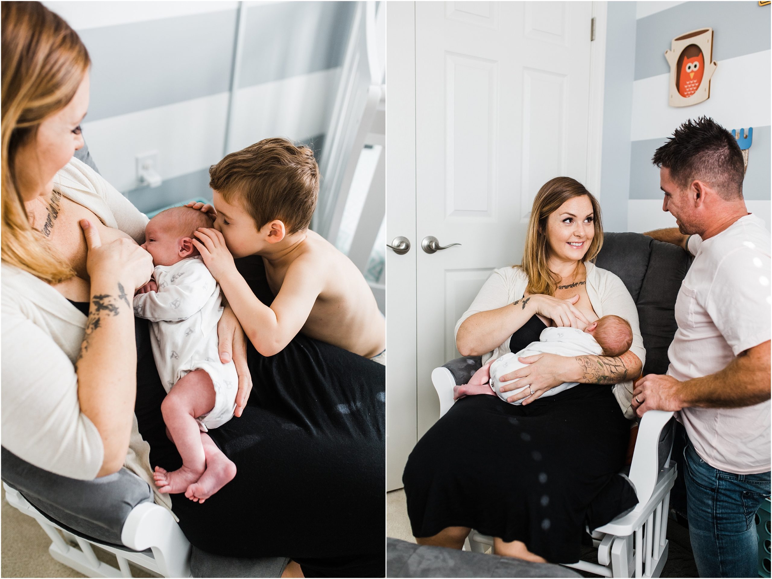 lifestyle in home newborn session