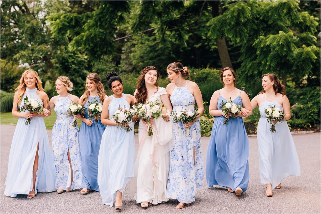 dusty blue bridesmaids dresses