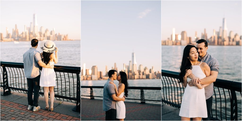 spring nyc engagement photos