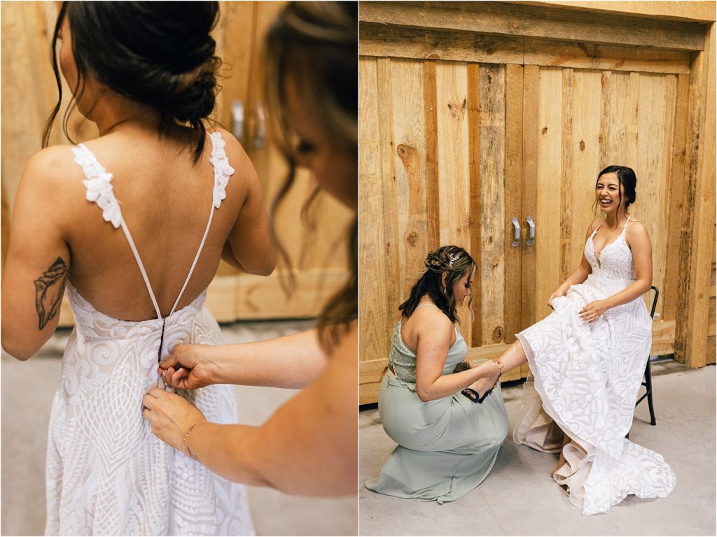 bride getting ready 