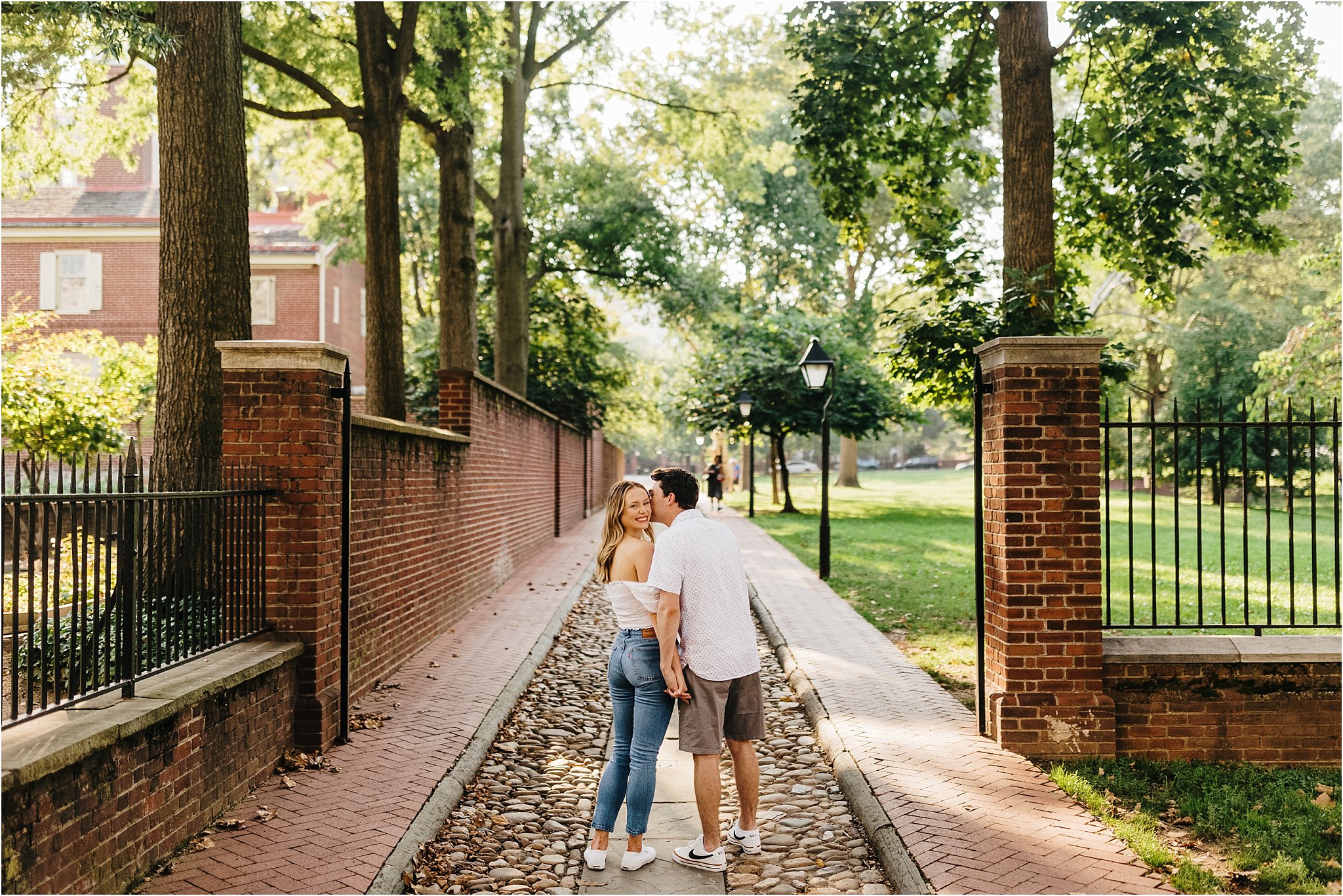 old city engagement photos