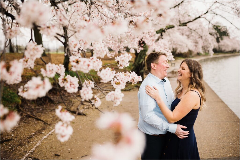 dc cherry blossom engagement