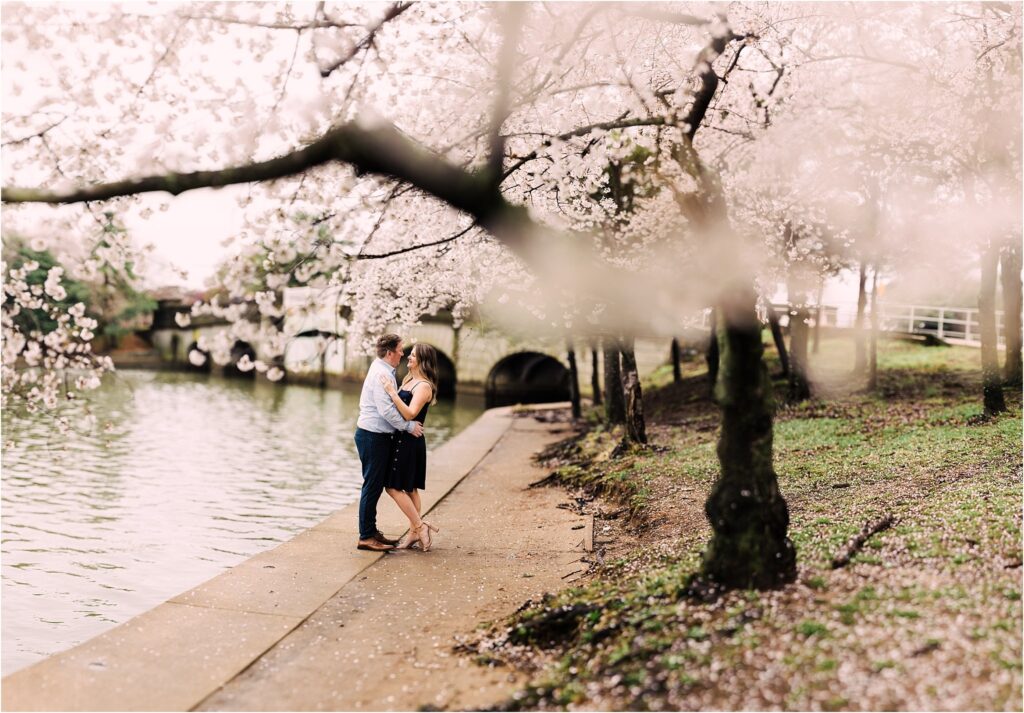 cherry blossom engagement sessions