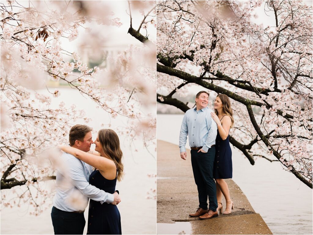 dc cherry blossom engagement