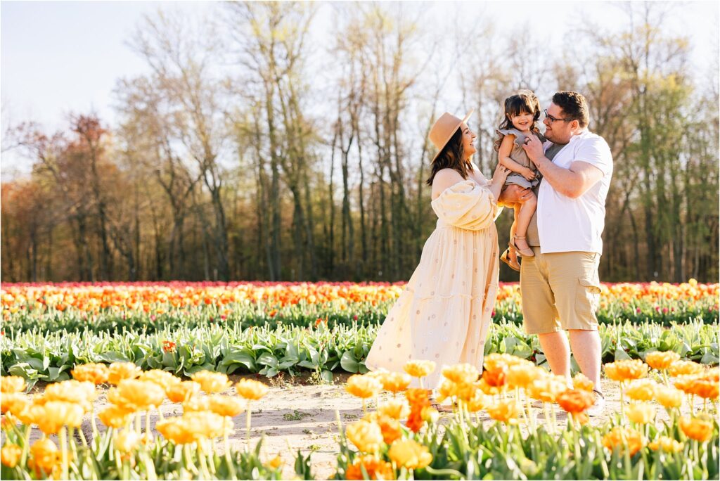tulip field family photos